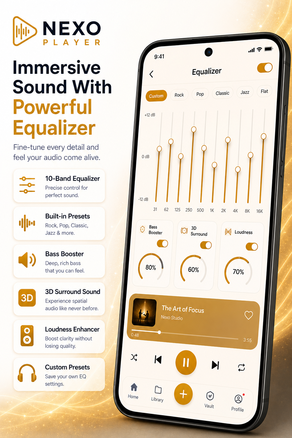 Immersive Sound With Powerful Equalizer