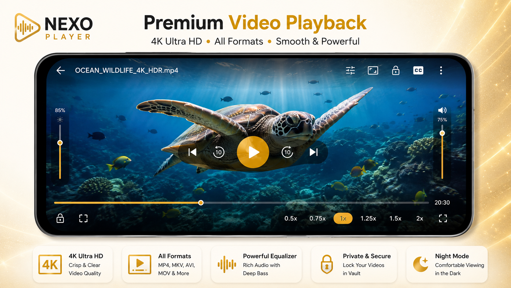 Premium Video Playback — 4K Ultra HD